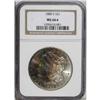 Image 3 : 1880-S S$1 MS66 S NGC. Approximately half of the obver 