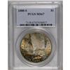 1880-S S$1 MS67 PCGS. Medium S. Orange, ruby-red, sea- 