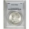 Image 3 : 1881 S$1 MS66 PCGS. While relatively common in MS64, t 