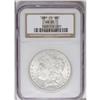 Image 1 : 1881-CC S$1 MS65 NGC. Dripping with satiny frost, this 