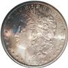 Image 1 : 1881-S S$1 MS66 S NGC. Each side of this toned Gem hav 