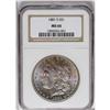 Image 1 : 1881-S S$1 MS66 NGC. White on the reverse with an unus 