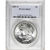Image 1 : 1881-S S$1 MS67 PCGS. A gleaming and brilliant Superb 