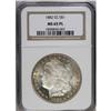 Image 1 : 1882-CC S$1 MS65 Prooflike NGC. A sparkling, sparingly 