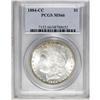 Image 1 : 1884-CC S$1 MS66 PCGS. Violet and russet patina appear 