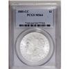 Image 1 : 1885-CC S$1 MS64 PCGS. Essentially brilliant, though a 