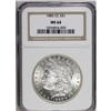 Image 1 : 1885-CC S$1 MS64 NGC. Choice and solidly struck for th 