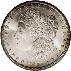 1885-CC S$1 MS67 PCGS. This is one of the finest examp 