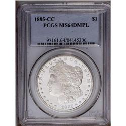 1885-CC S$1 MS64 Deep Mirror Prooflike PCGS. Although 