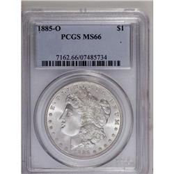 1885-O S$1 MS66 PCGS. A fully brilliant and well prese 
