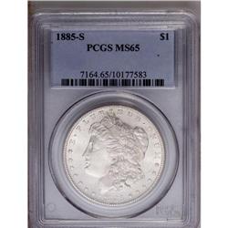 1885-S S$1 MS65 PCGS. Definitely a cut above the usual 