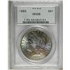 Image 3 : 1886 S$1 MS66 PCGS. Dramatic ocean-blue, plum, and gol 