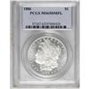 Image 1 : 1886 S$1 MS65 Deep Mirror Prooflike PCGS. An intensely 