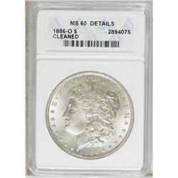 1886-O S$1 MS60--Cleaned--ANACS. The flat luster is a 