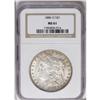 Image 1 : 1886-O S$1 MS61 NGC. Very softly struck over the cente 