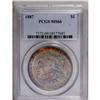 Image 1 : 1887 S$1 MS66 PCGS. Partial bronze toning on the rever 