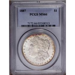 1887 S$1 MS66 PCGS. VAM-12. A Top 100 Variety. The pop 