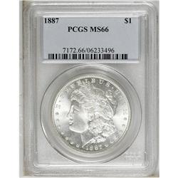 1887 S$1 MS66 PCGS. Boldly struck and brilliant, thoug 