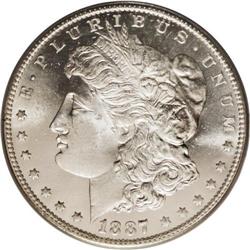 1887-O S$1 MS65 PCGS. This is a remarkable and fully b 