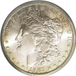 1887-S S$1 MS65 PCGS. The only recorded quantities of 