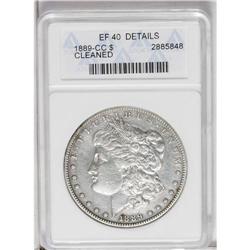 1889-CC S$1 --Cleaned--ANACS. XF40 Details. A thickly h 