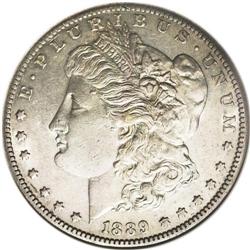 1889-CC S$1 --Cleaned--ANACS. AU50 Details. Light champ 