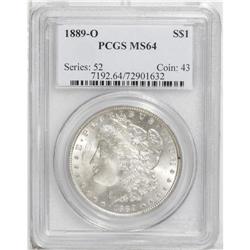 1889-O S$1 MS64 PCGS. Fully brilliant and sharply stru 