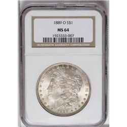 1889-O S$1 MS64 NGC. Lustrous and attractive with love 