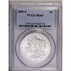 1889-S S$1 MS64 PCGS. Choice with the flashy luster th 