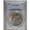 Image 1 : 1890 S$1 MS64 PCGS. A tiny untoned crescent appears on 