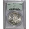Image 1 : 1890 S$1 MS64 PCGS. A lustrous and reasonably struck n 