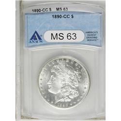 1890-CC S$1 MS63 ANACS. A remarkable example with full 
