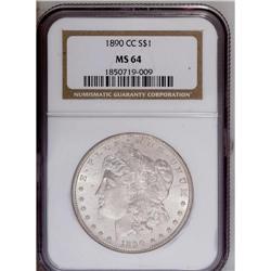 1890-CC S$1 MS64 NGC. Boldly struck with great luster. 