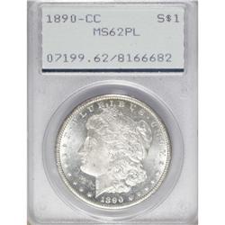 1890-CC S$1 MS62 Prooflike PCGS. Brilliant, pleasing, 