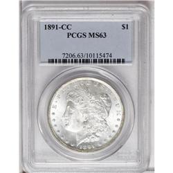 1891-CC S$1 MS63 PCGS. VAM-3. A Top 100 Variety. This 