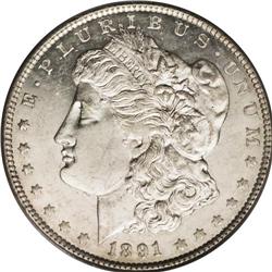 1891-CC S$1 MS63 Deep Mirror Prooflike PCGS. Select an 