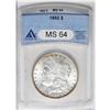 Image 1 : 1892 S$1 MS64 ANACS. Rather frosty with nice luster an 