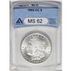 Image 1 : 1892-CC S$1 MS62 ANACS. Generally untoned with strong 