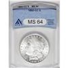 Image 3 : 1892-CC S$1 MS64 ANACS. Though the early 1890s saw a d 