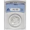 Image 3 : 1894 S$1 AU50 ANACS. The 1894 has the smallest number 