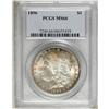 Image 1 : 1896 S$1 MS66 PCGS. The rainbow toning on this piece i 