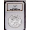 Image 1 : 1899-O S$1 MS66 NGC. A boldly impressed and brilliant 