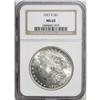 Image 1 : 1921-S S$1 MS65 NGC. Bright-white and frosty with a fe 