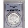 Image 1 : 1921 S$1 MS63 PCGS. Only lightly marked for the grade, 