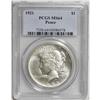 Image 1 : 1921 $1 MS64 PCGS. Delicate pearl-gray patina graces t 