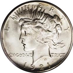 1921 S$1 MS66 PCGS. Ex: Troy Wiseman Collection. A won 