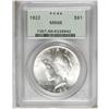 Image 1 : 1922 S$1 MS66 PCGS. A frosty piece with a luster break 