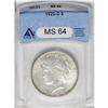 1925-S S$1 MS64 ANACS. A lustrous and lightly toned ne 