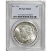 Image 3 : 1927-S S$1 MS65 PCGS. Delicate tan-gold freckles enric 