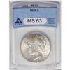 Image 1 : 1928 S$1 MS63 ANACS. Select and highly lustrous, this 